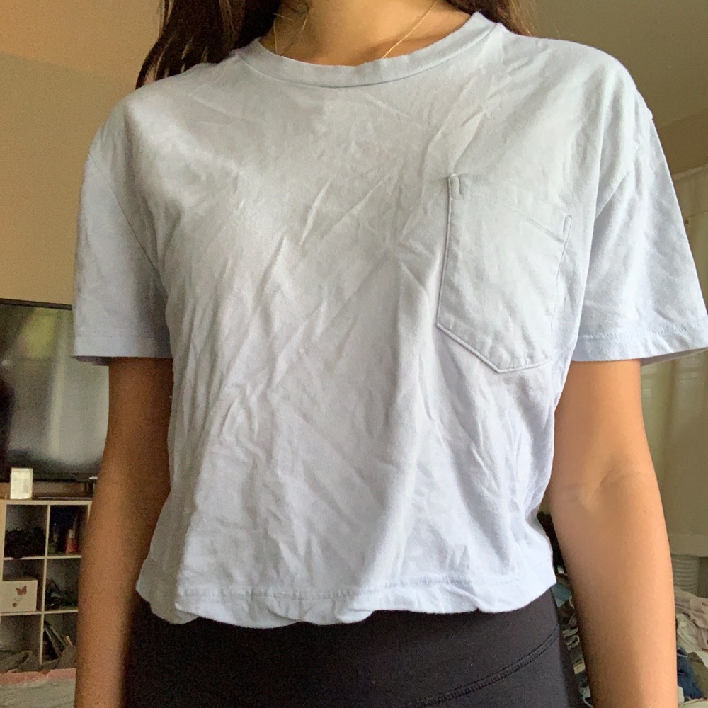 Brandy Melville light blue tee
